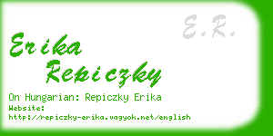 erika repiczky business card